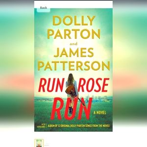 NEW  Hardcover Book Thriller Dolly Parton + James Patterson-  Run Rose Run 🎶